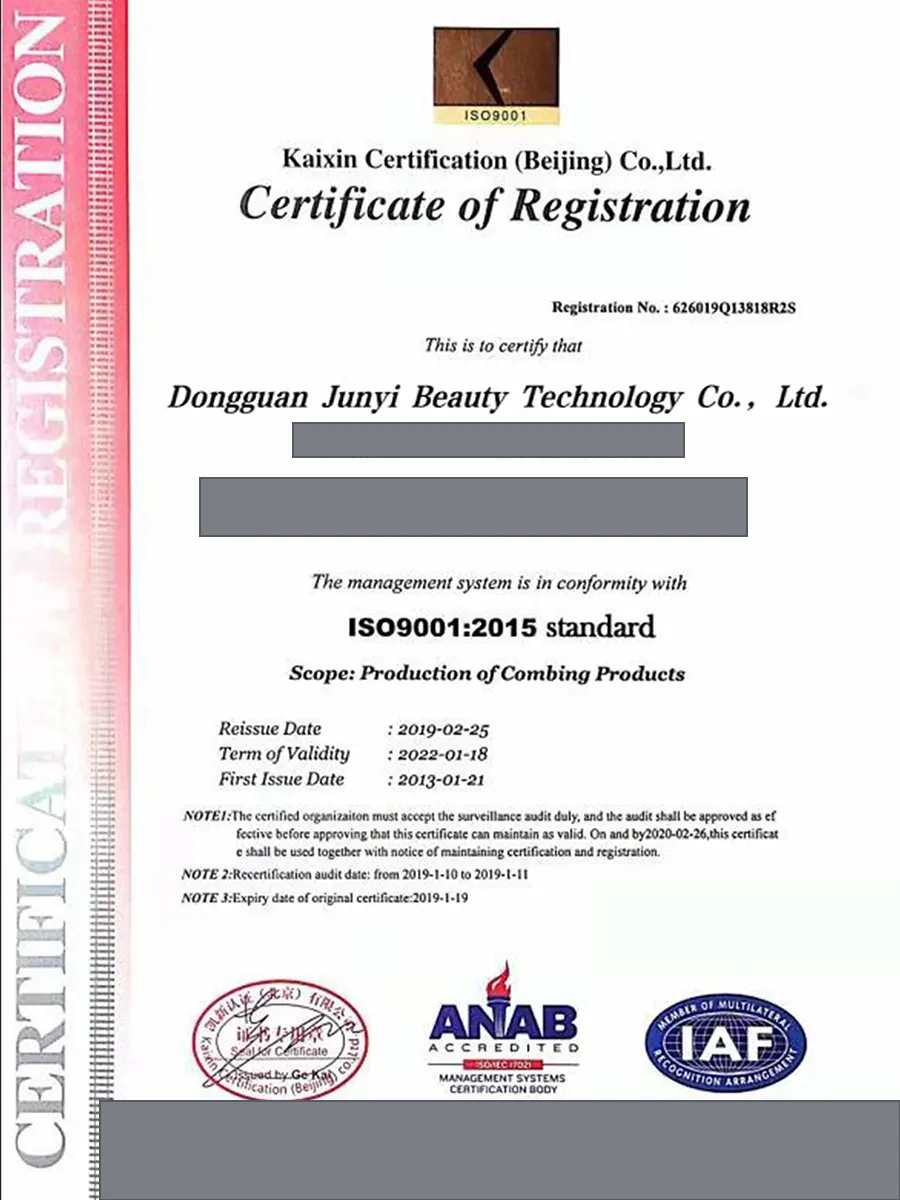 ISO 9001:2015 certificate