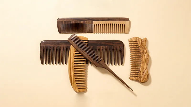 Wooden Flat Comb