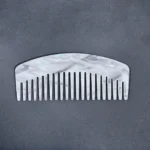Acetate Curved Dual-Tooth Comb | Tortoiseshell & Pearl OEM - 5