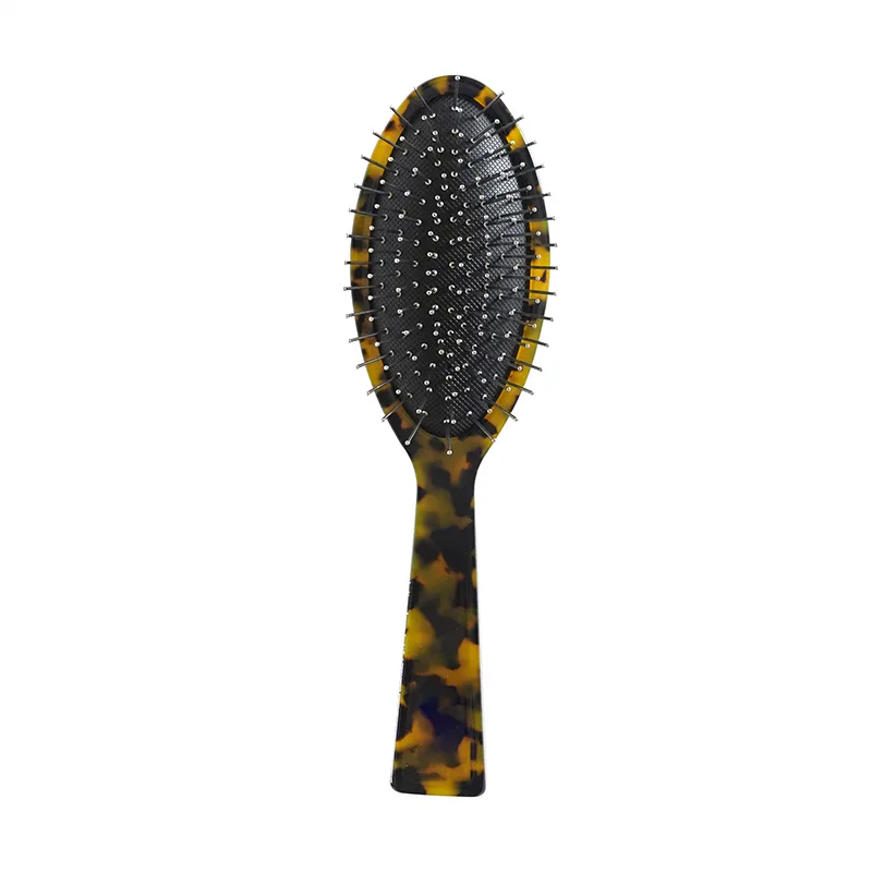 Custom Acetate Cushion Hair Brush Wholesale | Anti-Static Stainless Steel Pin Paddle Brush OEM