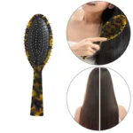 Custom Acetate Cushion Hair Brush Wholesale | Anti-Static Stainless Steel Pin Paddle Brush OEM - 7