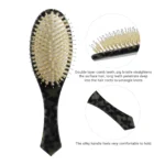 Acetate Dual Bristle Cushion Brush | Boar & Pin Mix OEM - 7