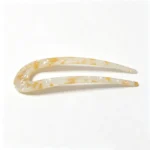Cellulose Acetate U-Shaped Hair Fork | Tortoiseshell & Pearl OEM - 7