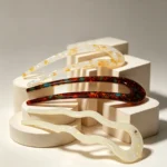 Cellulose Acetate U-Shaped Hair Fork | Tortoiseshell & Pearl OEM - 8