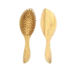 Bamboo Cushion Hair Brush with Wooden Pins | Plastic-Free OEM - 1