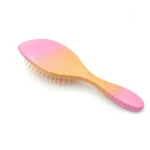 Bamboo Cushion Hair Brush with Wooden Pins | Plastic-Free OEM - 6