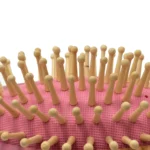 Bamboo Cushion Hair Brush with Wooden Pins | Plastic-Free OEM - 8