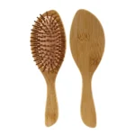 Bamboo Cushion Hair Brush with Wooden Pins | Plastic-Free OEM - 9