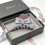 Bow Claw Clip in Layered Acetate | Pastel Two-Tone OEM - 5