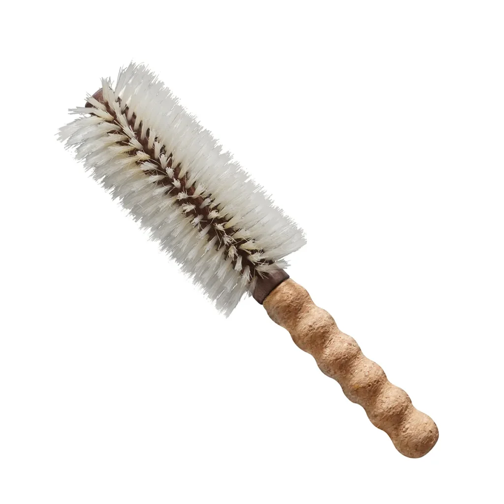 Cork Handle Round Blow-Dry Brush | Boar & Nylon Bristle OEM