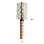 Cork Handle Round Blow-Dry Brush | Boar & Nylon Bristle OEM - 3