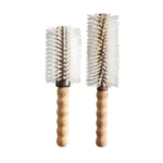 Cork Handle Round Blow-Dry Brush | Boar & Nylon Bristle OEM - 4