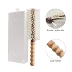 Cork Handle Round Blow-Dry Brush | Boar & Nylon Bristle OEM - 5
