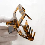 Rectangular Frame Claw Clip | Geometric Acetate OEM - 7