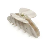 Rhinestone Shark Claw Clip | Hand-Set Stones on Pearl Acetate - 6
