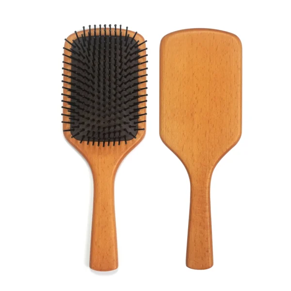 Beechwood square paddle cushion hair brush, main product view