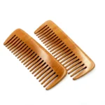Wooden Pocket Comb, Fine & Wide Tooth | Handle-Free OEM - 6