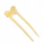 Animal-Top Hair Fork 11.4cm | Cat & Ball Heads in Acetate - 6