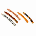 9cm Tortoiseshell Bar Barrette | Seven Acetate Colourways - 2