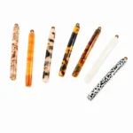 9cm Tortoiseshell Bar Barrette | Seven Acetate Colourways - 12