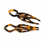 Carved Openwork Hair Fork 11cm | Antique-Style Tortoiseshell - 2