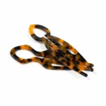 Carved Openwork Hair Fork 11cm | Antique-Style Tortoiseshell - 3