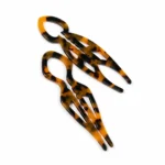 Carved Openwork Hair Fork 11cm | Antique-Style Tortoiseshell - 4