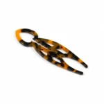 Carved Openwork Hair Fork 11cm | Antique-Style Tortoiseshell - 6