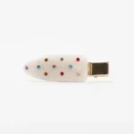 Crystal-Set Duckbill Clip 5.9cm | Hand-Set Stones on Acetate - 13