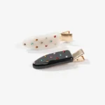 Crystal-Set Duckbill Clip 5.9cm | Hand-Set Stones on Acetate - 15