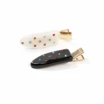 Crystal-Set Duckbill Clip 5.9cm | Hand-Set Stones on Acetate - 6