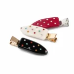 Crystal-Set Duckbill Clip 5.9cm | Hand-Set Stones on Acetate - 7