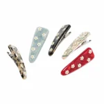 Daisy Acetate Snap Clip 5.6cm | Eight Colourways, Applied Flowers - 2