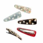 Daisy Acetate Snap Clip 5.6cm | Eight Colourways, Applied Flowers - 10