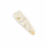 Daisy Acetate Snap Clip 5.6cm | Eight Colourways, Applied Flowers - 13