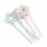 Flower Crystal Hair Fork 13cm | Pavé-Set Acetate, Three Colourways - 6