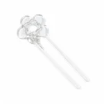 Flower Crystal Hair Fork 13cm | Pavé-Set Acetate, Three Colourways - 10