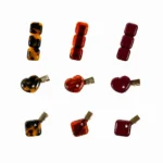 Mini Acetate Hair Clip 3.7cm | Heart, Square & Bar in Nine SKUs - 1