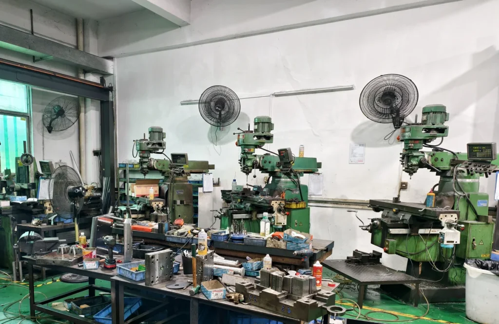 Milling machines in the in-house mould workshop
