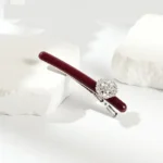 Pavé Crystal Bar Barrette 8.5cm | Slim Acetate Bar OEM - 11