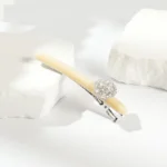 Pavé Crystal Bar Barrette 8.5cm | Slim Acetate Bar OEM - 12