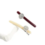 Pavé Crystal Bar Barrette 8.5cm | Slim Acetate Bar OEM - 13