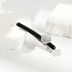 Pavé Crystal Bar Barrette 8.5cm | Slim Acetate Bar OEM - 14