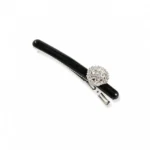 Pavé Crystal Bar Barrette 8.5cm | Slim Acetate Bar OEM - 5