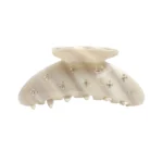 Rhinestone Shark Claw Clip | Hand-Set Stones on Pearl Acetate - 1