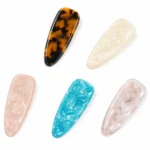 Teardrop Acetate Snap Clip 5.5cm | Seven Colourways OEM - 2