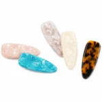 Teardrop Acetate Snap Clip 5.5cm | Seven Colourways OEM - 9