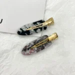 Tortoiseshell Duckbill Hair Clip | Gold Alligator Base OEM - 8