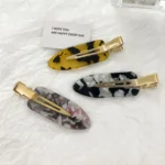 Tortoiseshell Duckbill Hair Clip | Gold Alligator Base OEM - 11