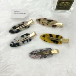 Tortoiseshell Duckbill Hair Clip | Gold Alligator Base OEM - 2